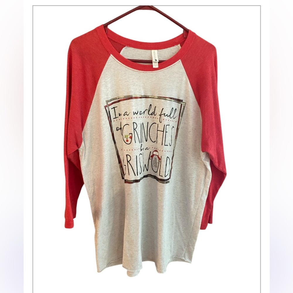 Next Level National Lampoon Christmas vacation Raglan long sleeve T-shirt  XL